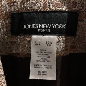 Jones New York unique brocade tweed effect